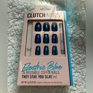 Clutch Nails Electric Blue press on nails